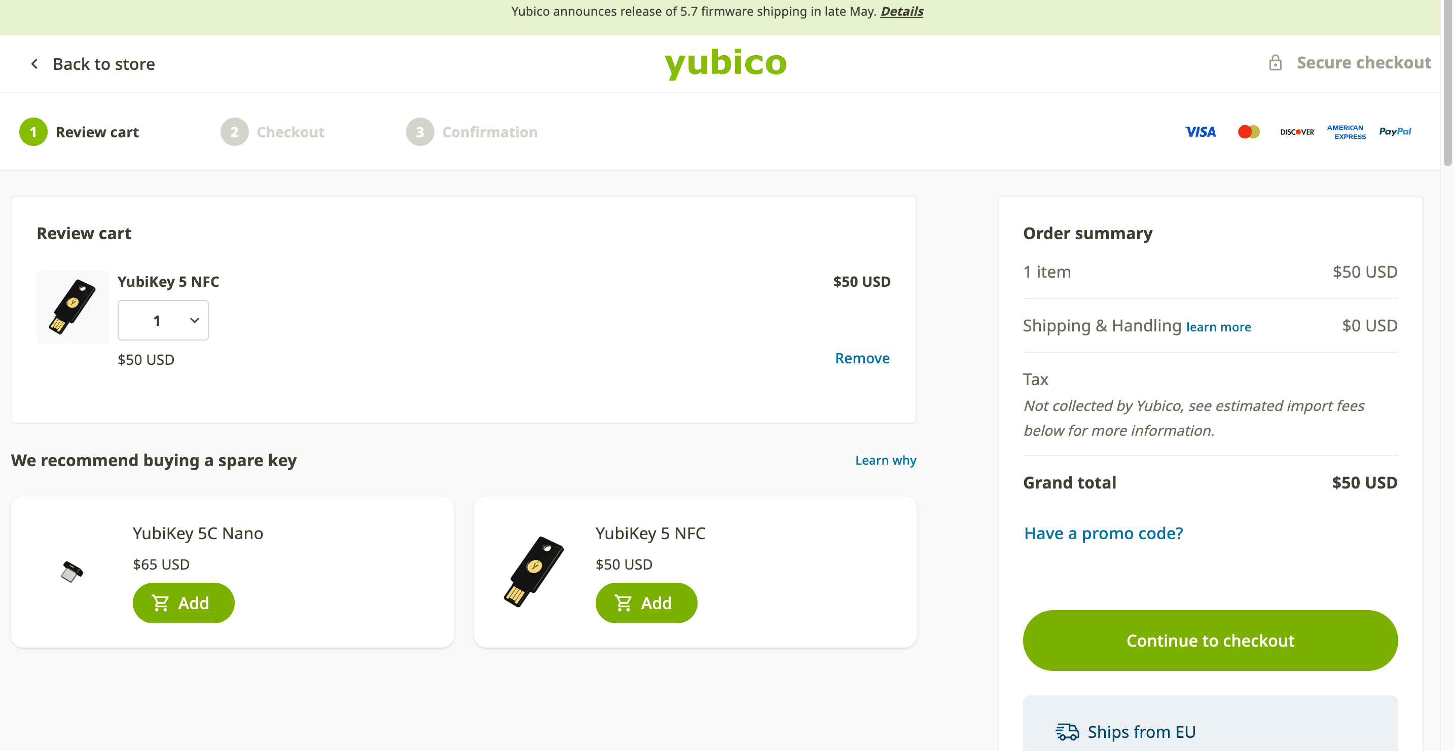 How to apply Yubico coupon code
